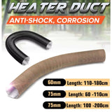 25/42/60/75mm Diameter 100-500cm Diesel Parking Duct Ducting Pipe Hose Black For Webasto Eberspacher Heater Car Camper
