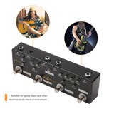 MOSKYaudio SOL918 Multi Effects Pedal Reverb Delay FX Loop Overdrive Effect Pedal Guitar Accessories Guitar Multi Effect Pedal