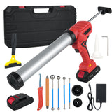 Electric Kit 21V Caulking hine with Aluminum Tube Cordless Equipped LED Light 7 Adjustable Speeds