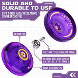 MAGICYOYO Responsive Yoyo Kids K2 Crystal , Dual Purpose Plastic Yo-Yo for Beginners, Replacement Unresponsive Ball Bearing