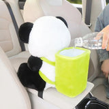 Tissue Boxes Cartoon Panda Plush Bins Cute Interior Trash Car Bucket Female Umbrell Phone Storage Box