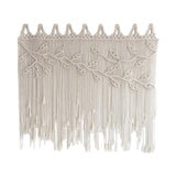 Macrame Curtain Handmade Decor Chic Wide Craft Macrame Wall Decor Background