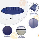 Foldable Dog Pool, Portable Hard Plastic Pet Pool For Dogs And Cats, Sturdy And Durable Pet Wading Pool For Indoor And Outdoor