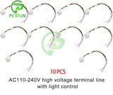 1-10pcs LED PIR Sensor Detector Smart Switch 220V 110V Infrared Human Body Motion Time Delay Mode Lighting Induction Automatic