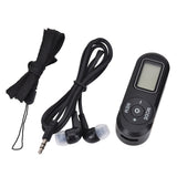 HanRongDa HRD-727 Mini Design ABS Retro Digital Portable LCD Display DSP FM Radio w/Earphone