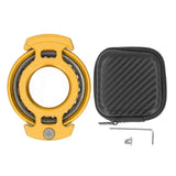 Fingertip Gyroscope Reduce Anxiety Free Rotating Metal Ring Decompression Toy with Wrench Screws Orange