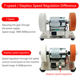 100W Double hine Artifact Table Grinder Motor Micro Coarse and Fine Polishing Electric Grinding Wheel Grindig Stone