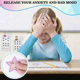 48PCS Calm Stickers, 6 Styles Fidget Tactile Rough Textured Reusable Strips For Anxiety Sensory Stickers