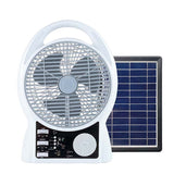 Household 8 inch solar speed large wind outdoor portable camping fan USB mobile phone fishing light charging