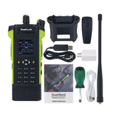 APX-8000 12W Band Walkie Talkie Radio VHF UHF Handheld Transceiver with Dual PTT Duplex Working Mode