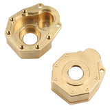 Brass Portal Drive Axle Housing Steering Knuckle Caster Block Set For 1/10 RC Crawler Traxxas TRX4 TRX6 Upgrade Parts