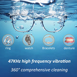 Ultrasonic Cleanser - High Frequency Ultrasound Cleaning Bath for Glasses, Jewelry & More