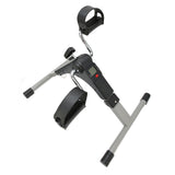 Bike Pedal Exerciser Stable LED Display Screen Folding Pedal Exerciser Legs Recovery Wider Base for Office Use for Aging Knees