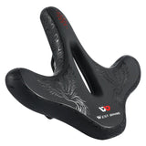 Widened MTB Bike Hollow Breathable Bicycle Seat Cushion Waterproof Spring Shock Absorption Comfort Saddles