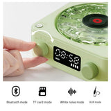 Mini Retro White Noise Portable Vintage Sleep Aid Bluetooth Speaker Subwoofer with RGB Light Support TF Card