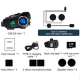 Intelligent Noise Reduction Wireless Earphones Motorcycle Intercom Call Phone Kit Music Player Speaker Helmet Headset