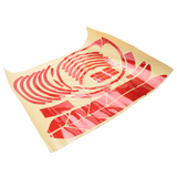 1 Reflective Scooter Full Set Stickers for MAX G30 Kickscooter Foldable Stickers(Red)