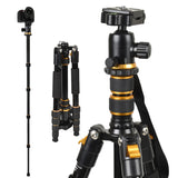 160Cm Aluminum Camera Tripod Stand DSLR Camera Lightweight Travel Tripod With 360° Ball Head For Canon/Sony/Nikon