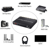 5.1CH Digital Audio Converter Decoder SPDIF Coaxial to RCA DTS AC3 HDTV for Amplifier Soundbar