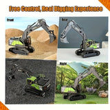 1:18 Large 2.4G 11-channel Remote Control Excavator, Boy Engineering Toy, Large Size