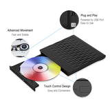 Portable USB 3.0 Type C DVD CD Optical Drive ROM Disk Reader Fit For Laptop PC Desktop  Imac Windows
