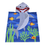 Hooded Kids Boys Girls Toddler Age 2 To 6 Years, 100% Cotton Soft Poncho Towel For Bath Beach And Pool, 23 X 24 I