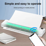 A4 Paper Portable Thermal 1000mAh Pocket Photo Document Wireless Bluetooth Printer for Android iOS Laptop