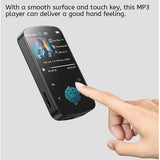 Portable High Resolution MP4 Player Clip on Touch Button Digital Display 32GB Music Players Voice Recorder Radio Calendar