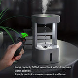 1pc, 19.61oz Anti-gravity Water Drop Humidifier, 2 Mode 4H Power Off Protection Suspended Water Drop Ultrasonic Cold Fogger Machine Holiday Cool Gift,  Home Decor Room Decor Back To School Supplies Winter Essential