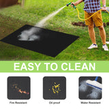 Under Outdoor Charcoal Gas Grill r 500℃/932℉ Heat Resistant BBQ Fireproof Mat for Patio Lawn Garden or