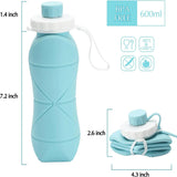 The Best Choice for Outdoor Sports and Camping - Large Capacity Foldable Silicone Water Bottle