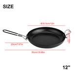 Brand New High Quality Frying Pan Foldable Handle Lightweight Non-stick Outdoor Picnic Portable Strong Camping
