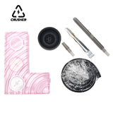 CRUSHER L Shaped Acrylic Hookah Set with LED Lights Smoking Water Pipe Narguile Complete for Party Pipes Accessories