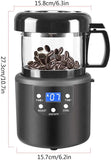 2 IN 1 Automatic Hot Air Coffee Bean Roasting Cooling Machine 80g Electric Coffee Roasters Coffee Bean Cooler With LED Display