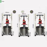 36L Manual Hydraulic Fruit Squeezer Stainless Steel Small Honey Grape Blueberry Mulberry Apple Presser Juicer