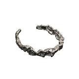 European And American Tin Foil Texture Bracelet