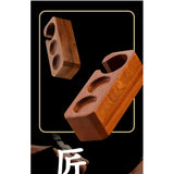Coffee Handle Bracket and Walnut Hammer Base Set - Solid Wood Press Holder for 51/54/58mm