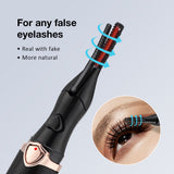 Electric Heated USB Rechargeable Eyelashes Quick Heating Natural Eyelash Curler Long Lasting Makeup