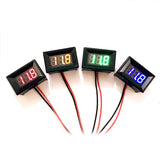 DC 4-28V 2IN1 Digital Voltmeter Thermometer -20C TO +100C LED Display Temperature Meter Voltage Sensor 12V 24v Car Water Air
