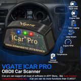 ELM327 V2.3 WIFI Bluetooth 4.0 ODB2 Car Scanner OBD 2 Diagnostic Tools Code Reader Ignition Tester Auto Accessories Universal