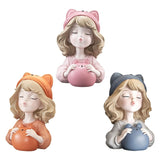 Little Bear Girl Saving Jar Statue - A Charming Children's Birthday Gift