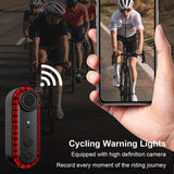 1080P HD Bicycle Tail Light Camera Recorder with DV Taillight - IPX6 Waterproof, 6H Continuous Recording for Urban Road Cyclists