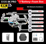S135 Three-Axis Profesional 360° radar avoidance 8K HD camera Drone GPS Return Dron 5G Brushless Motor RC Quadcopter Gift