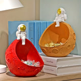 1pc Creative Astronaut Entrance Key Storage Box, Table Cute Birthday Gift Living Room Crafts Ornaments,Cute Ornament, Home Living Room Bar Cafe Decor Ornament