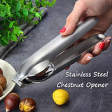 2in1 hine Kitchen Accessori Stainless Steel Chesut Cracker Opener Sheath Cutter Metal Nuts Clip Walnut Pliers Tool