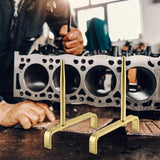 1set Car Engine Cylinder Head Holder Tool Work Stand Set With Tapered Mandrels Easy Disassembly Hand Tools For Automobile