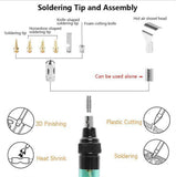 4 In 1 Portable Soldering Iron Set Welding Pen Burner Blow Torch Gas Soldering Iron Cordless Butane Tip Tool