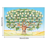 Chart To Fill In 6 Generation Genealogy Poster Blank Fillable Ancestry Chart, Print Family Tree Picture A
