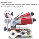 Pneumatic grinding abrasive belt small hand-held wire drawing metal stainless steel polishing hine