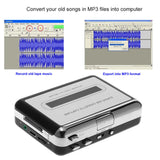 USB Capture Cassette Tape-to-MP3 Converter into Computer HiFi Sound Quality Mega Bass Audio Music Player with Earphone